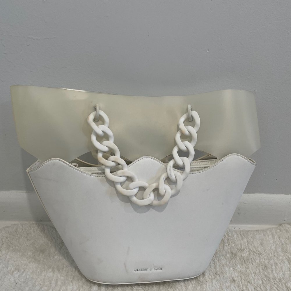 Charles & Keith Women's White Hand Bag - Picture 2 of 12
